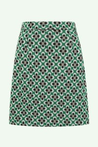 Topvintage Boutique Collection - Exclusivité Topvintage ~ Jupe à fleurs Ida en vert 2