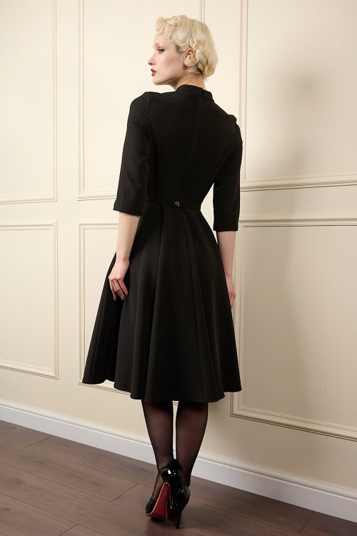 Banned Retro - Robe swing Kerry en noir 2