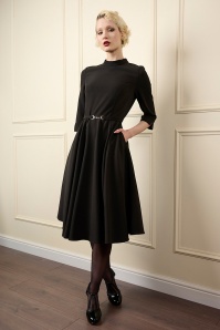 Banned Retro - Robe swing Kerry en noir