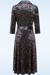 Topvintage Boutique Collection - Topvintage exclusive ~ Liliane Floral Dress in Black 4