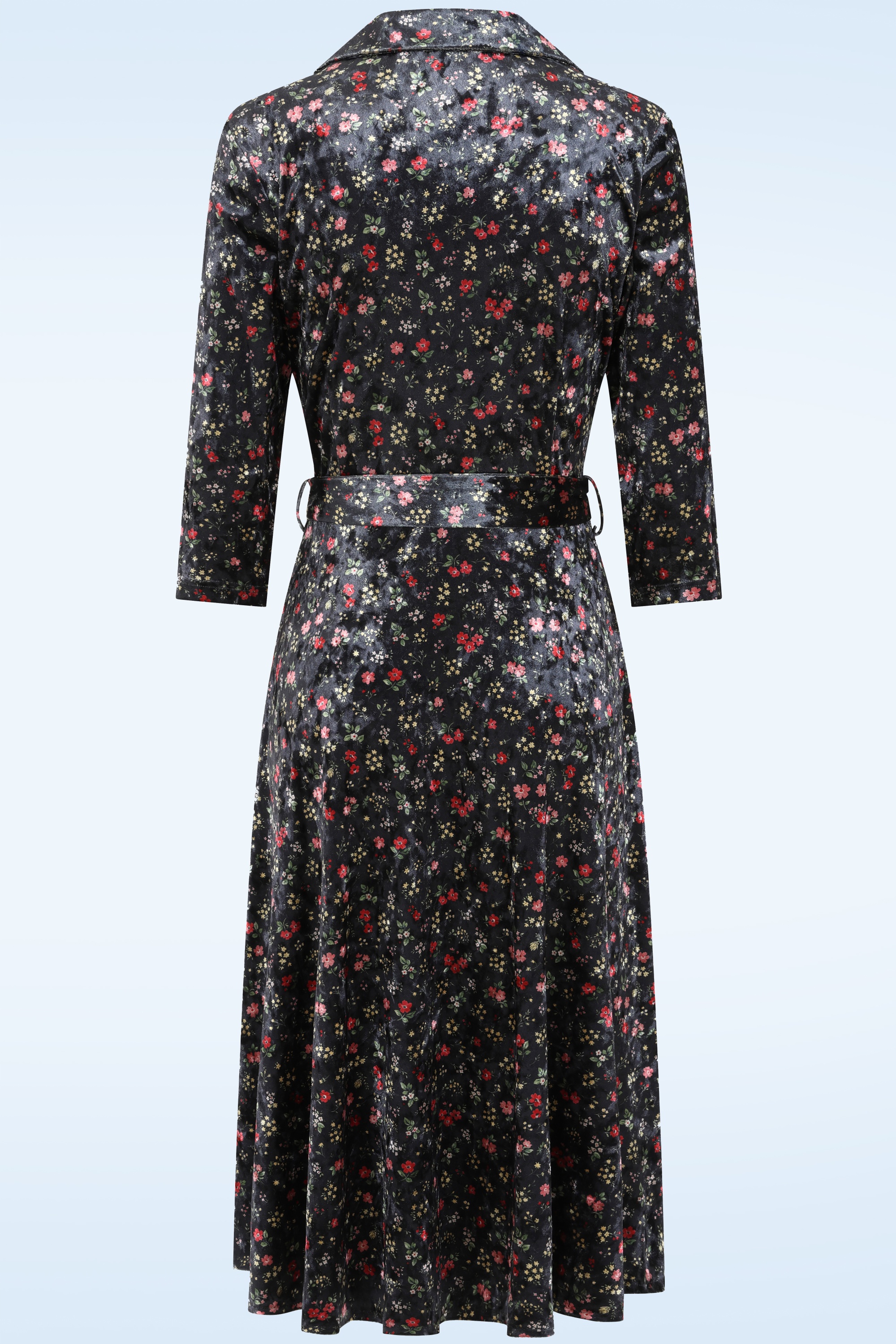 Topvintage Boutique Collection - Topvintage exclusive ~ Liliane Floral Dress in Black 4