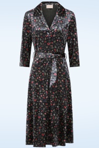 Topvintage Boutique Collection - Topvintage exclusive ~ Liliane Floral Dress in Black 2