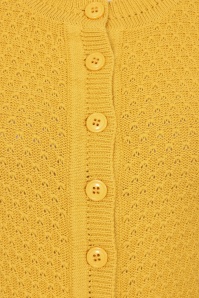 Banned Retro - Gilet en coton Fara en moutarde 3