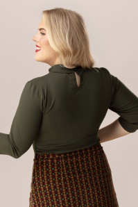 Vintage Chic for Topvintage - Topvintage exclusive ~ Yael Top in Khaki 2