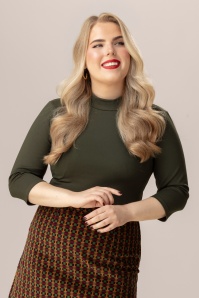 Vintage Chic for Topvintage - Topvintage exclusive ~ Yael Top in Khaki