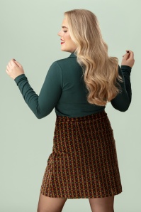 Surkana - Felina fitted blouse in flessengroen 2