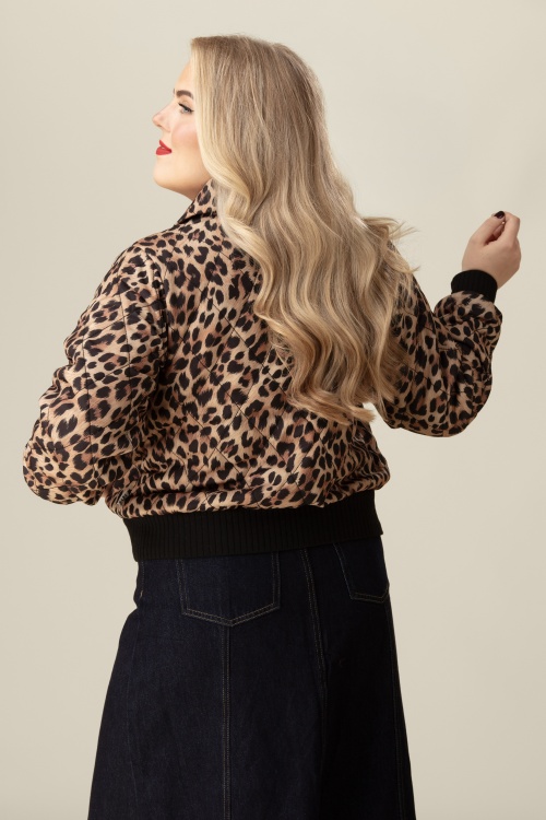 Mademoiselle YéYé - Lucky Star jasje in leopard bruin 2