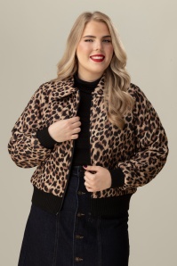 Mademoiselle YéYé - Lucky Star jasje in leopard bruin
