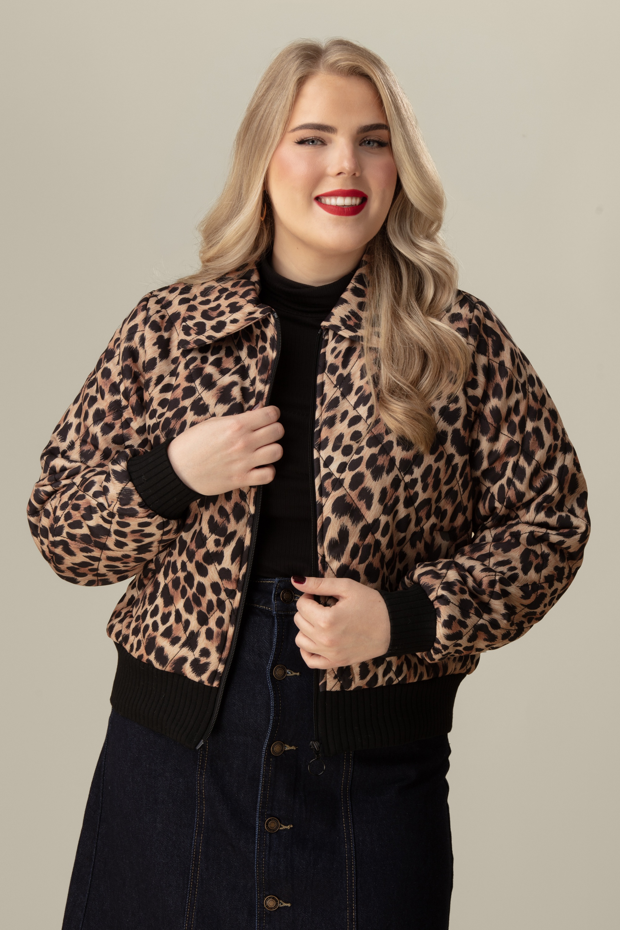 Mademoiselle YéYé - Lucky Star jasje in leopard bruin