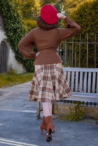 Miss Candyfloss - Jemina Saddle blazer in geelbruin 2