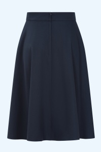 Banned Retro - Book Club swing rok in navy 2