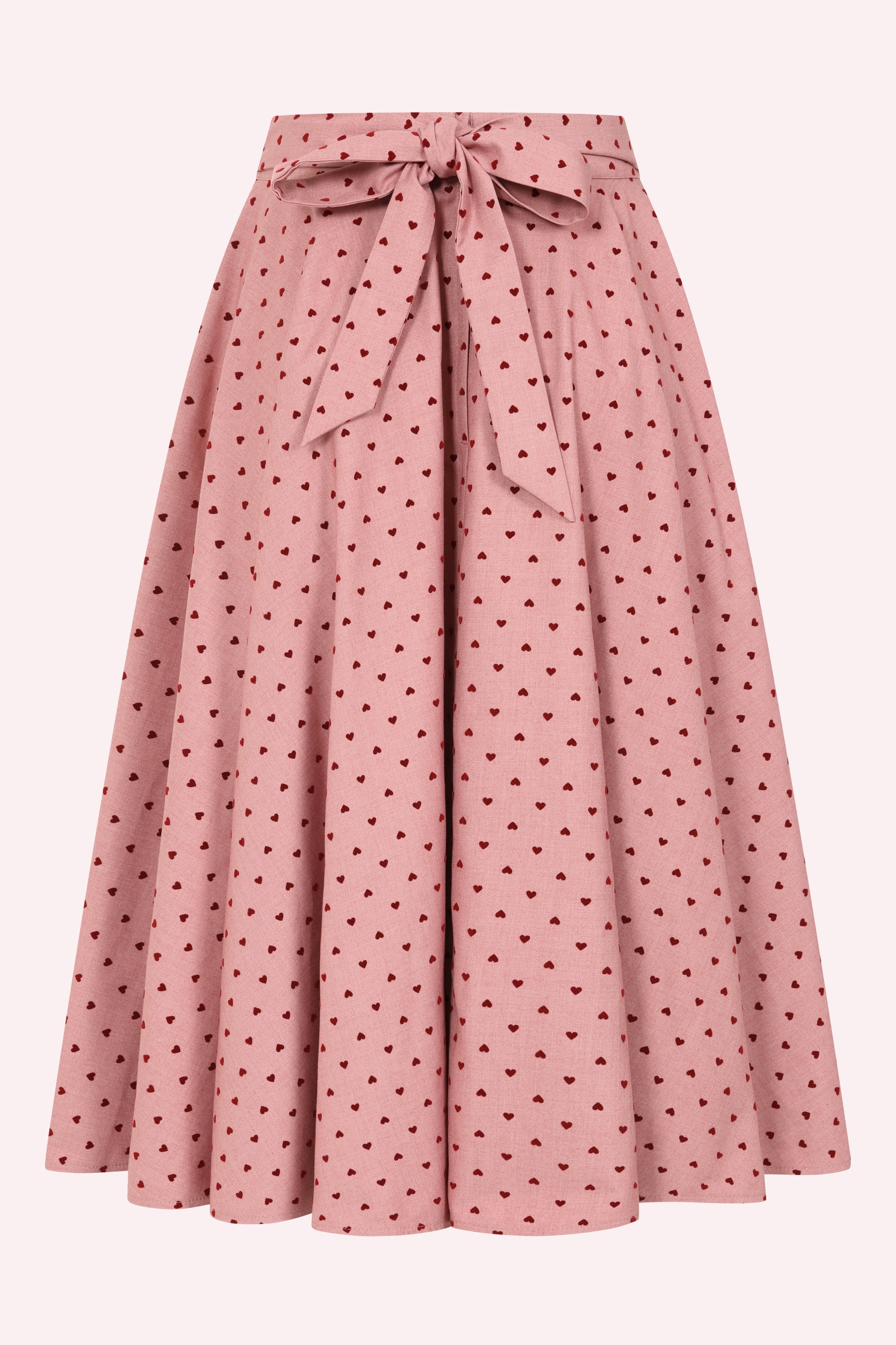Banned Retro - Tia Heart midi swing rok in roze 2