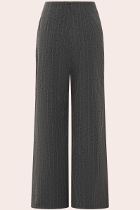 Banned Retro - Penny Polka Gestreifte Hose in Grau 2