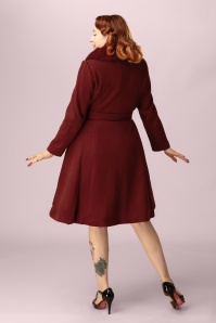Hearts & Roses - Exclusivité Topvintage ~ Manteau évasé Anita en rouille 2