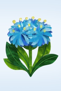 Erstwilder - Blue Pincushion broche