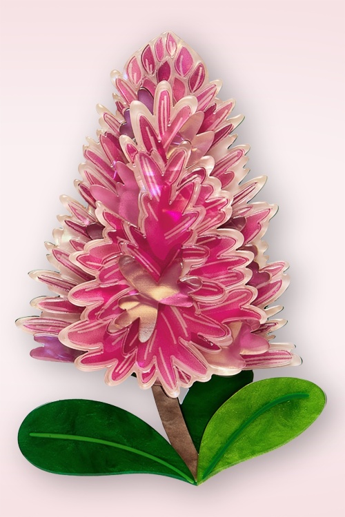 Erstwilder - Pink Mulla Mulla broche