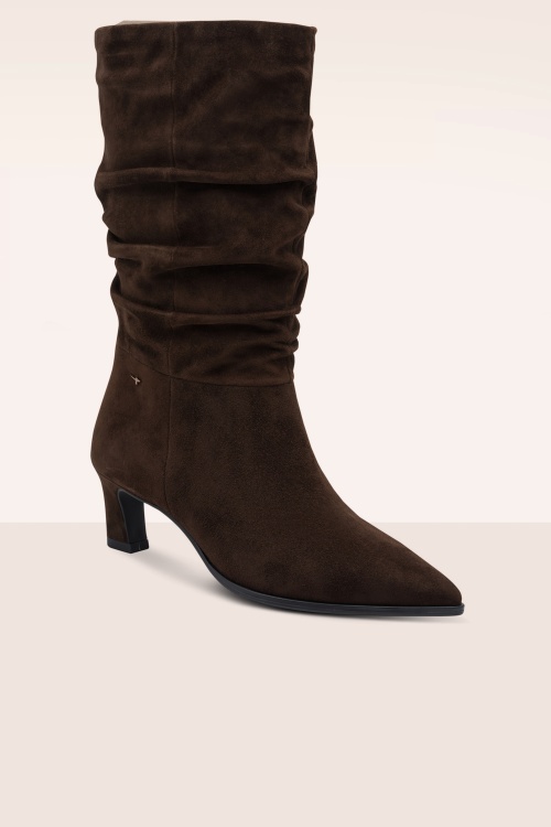 Tamaris - Bottes en daim Tanya en brun moka 3