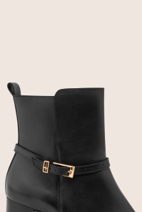Tamaris - Bottines en cuir Reily en noir 3