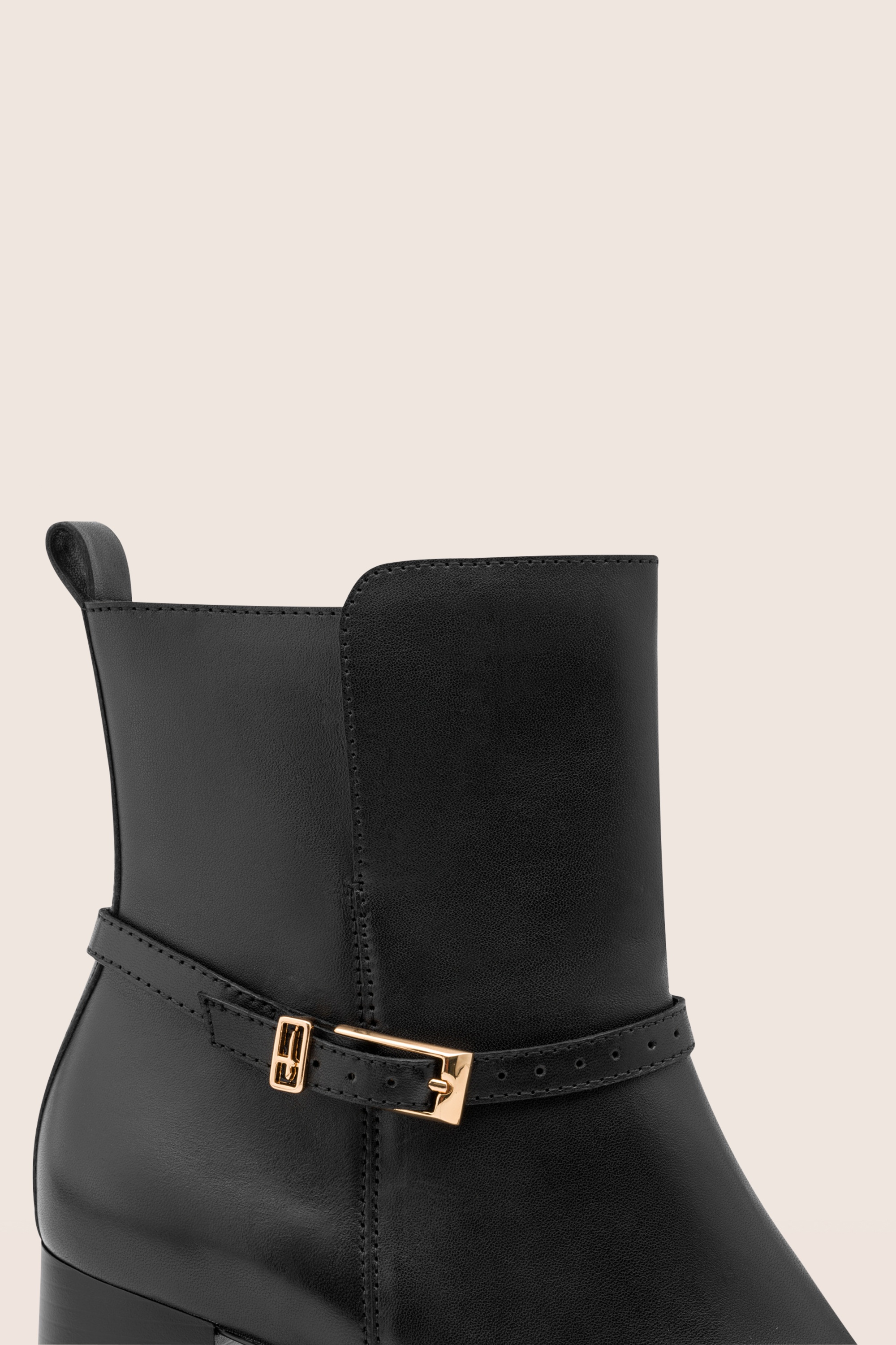 Tamaris - Bottines en cuir Reily en noir 3