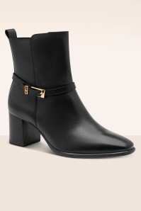 Tamaris - Bottines en cuir Reily en noir 2