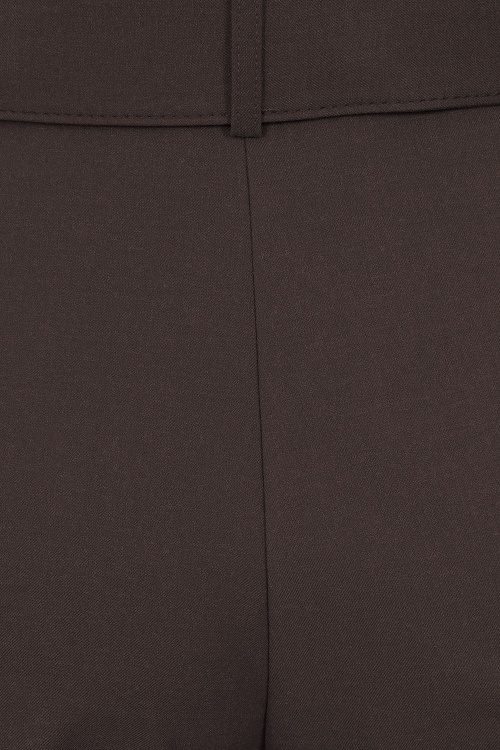 Banned Retro - Pantalon Joanna en marron 6