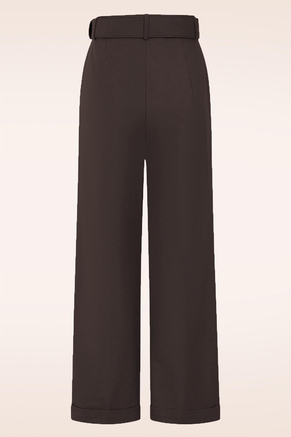 Banned Retro - Pantalon Joanna en marron 4