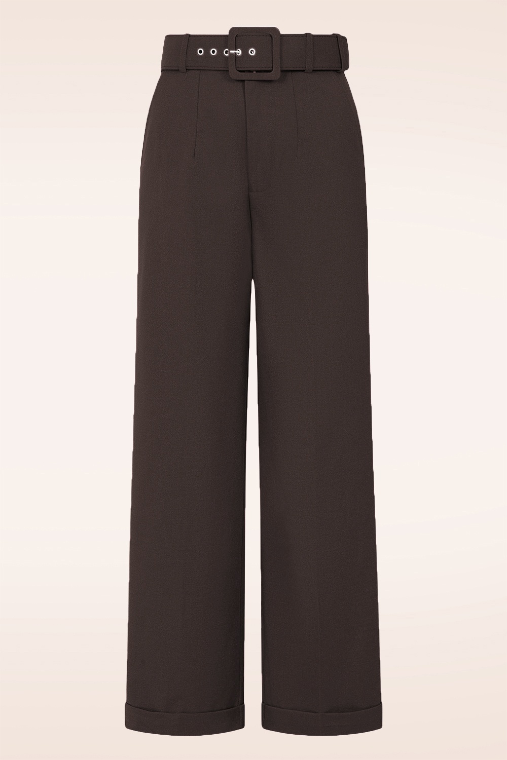 Banned Retro - Pantalon Joanna en marron 2