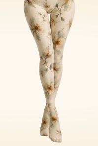 Pamela Mann - Watercolour Blossom Printed Tights