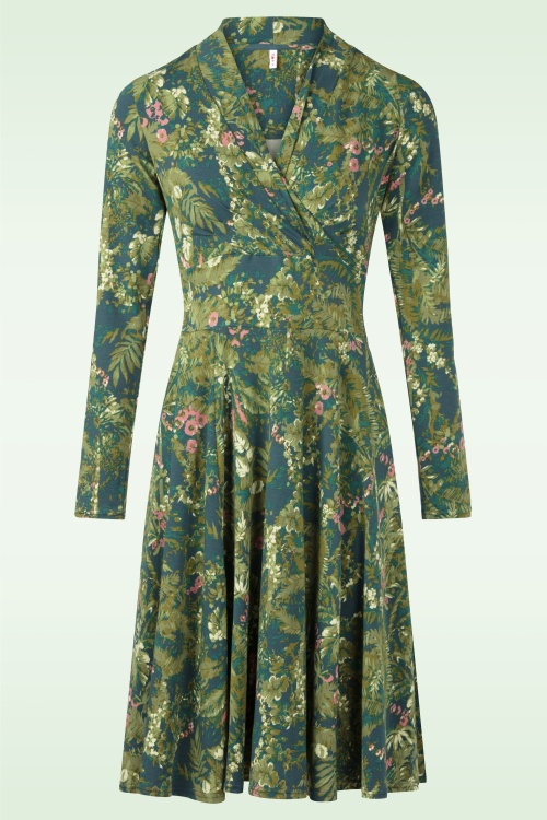 Blutsgeschwister - Shalala Tralala Kleid in Noble Brushstrokes Tapestry 2