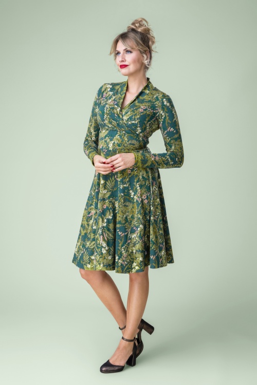 Blutsgeschwister - Shalala Tralala Kleid in Noble Brushstrokes Tapestry