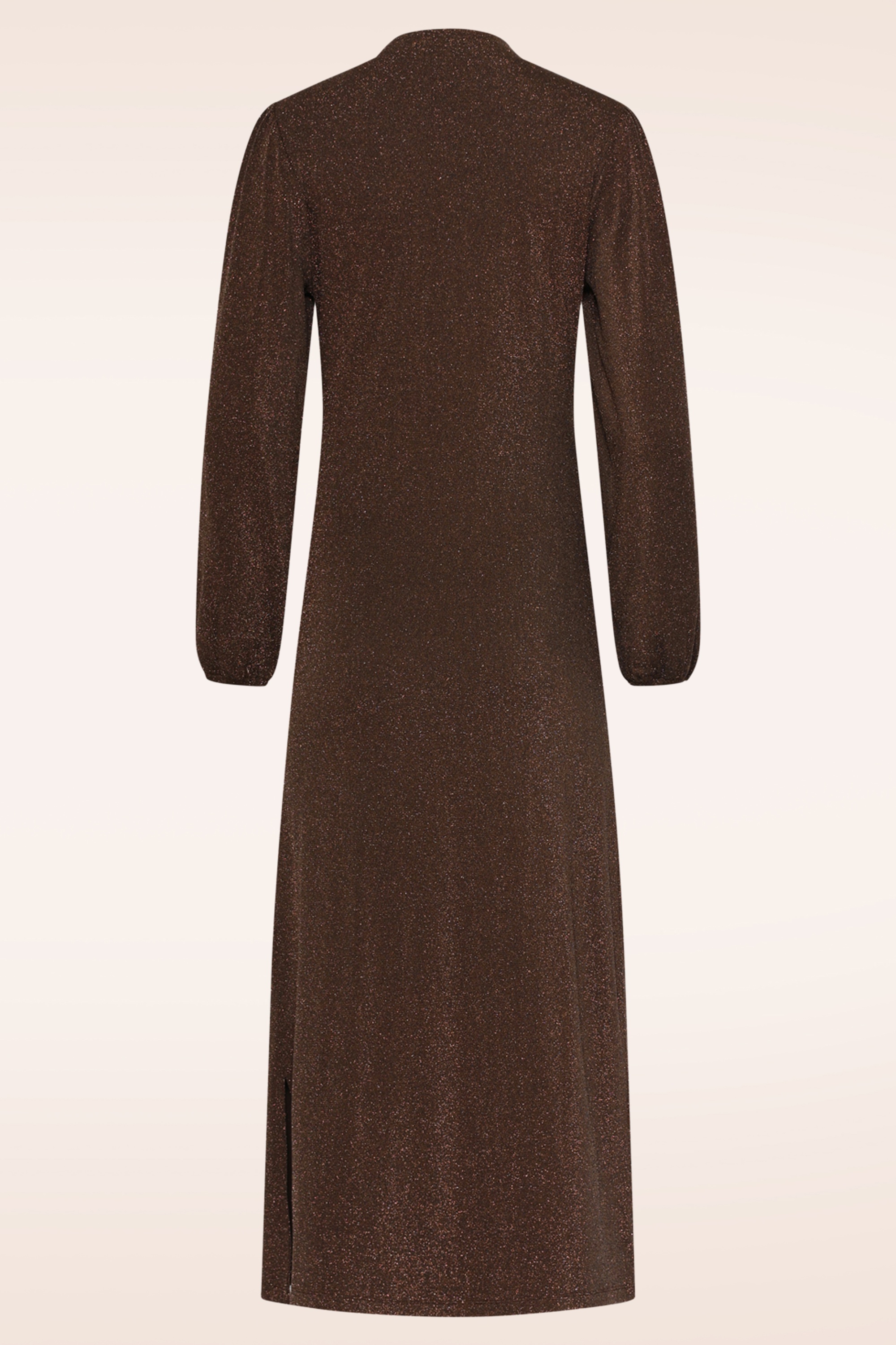 Smashed Lemon - Robe midi Afterglow en marron 6
