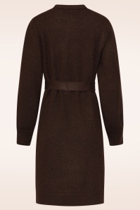Smashed Lemon - Robe en maille Autumn Hug en marron 5