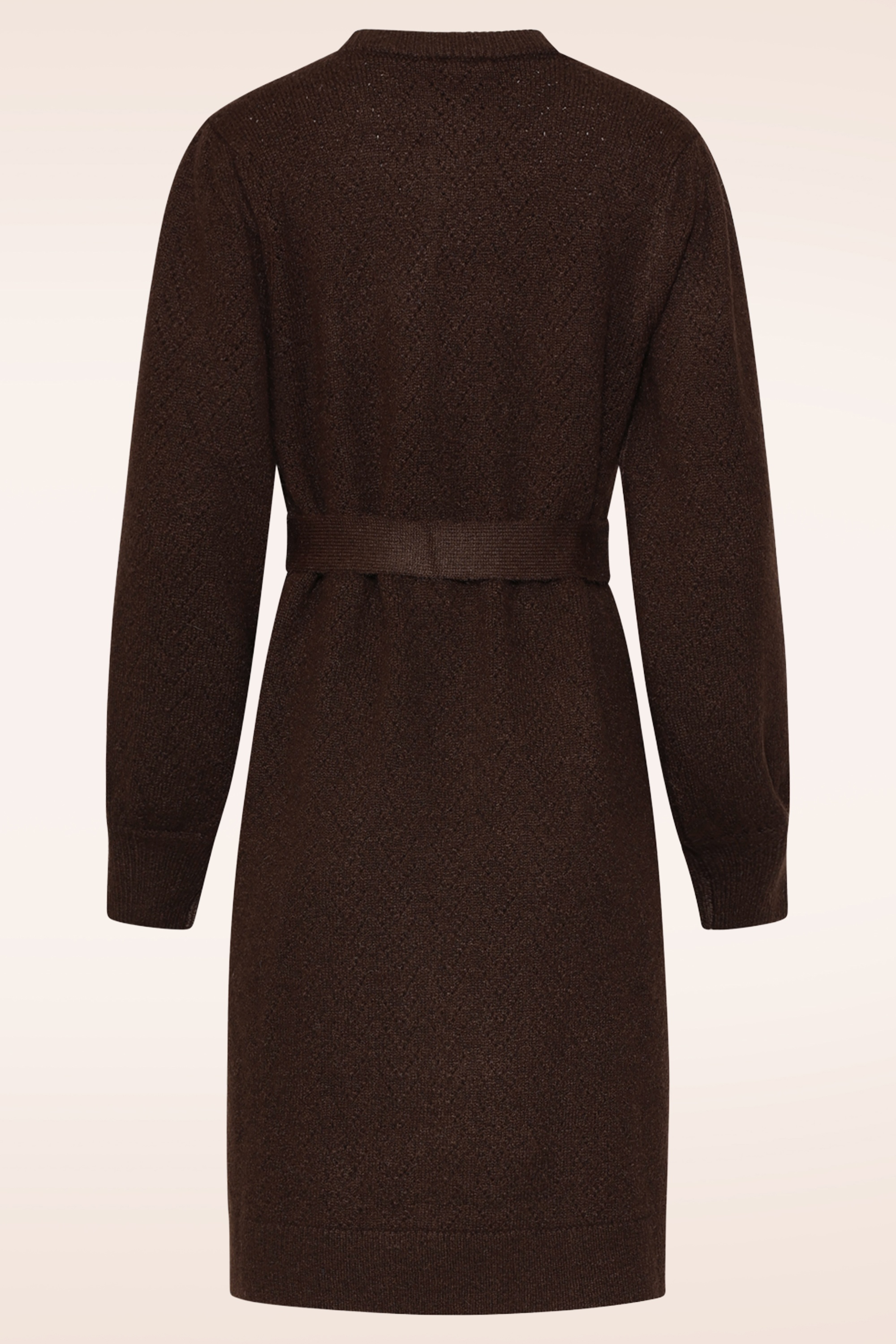 Smashed Lemon - Robe en maille Autumn Hug en marron 5