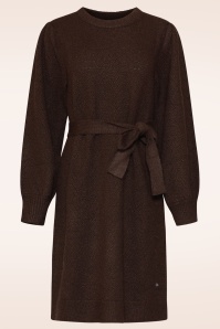 Smashed Lemon - Robe en maille Autumn Hug en marron 3