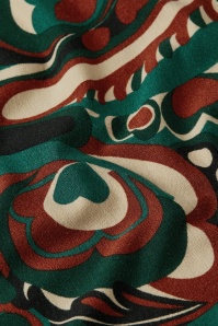 King Louie - Rollneck Maude Top in Botanical Green 4