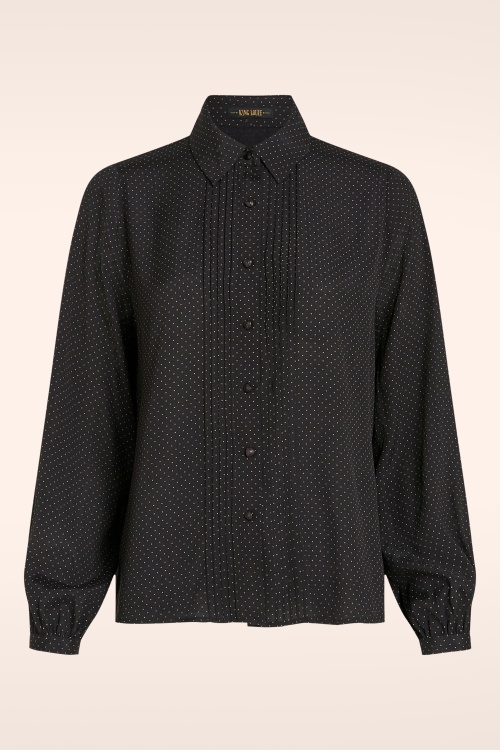 King Louie - Alicia Tilly blouse in zwart 2