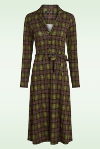 King Louie - Lola Timber Check jurk in multi 2