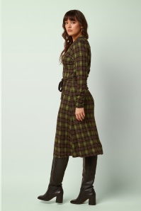 King Louie - Lola Timber Check jurk in multi 3