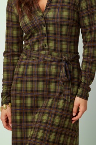 King Louie - Lola Timber Check jurk in multi 4