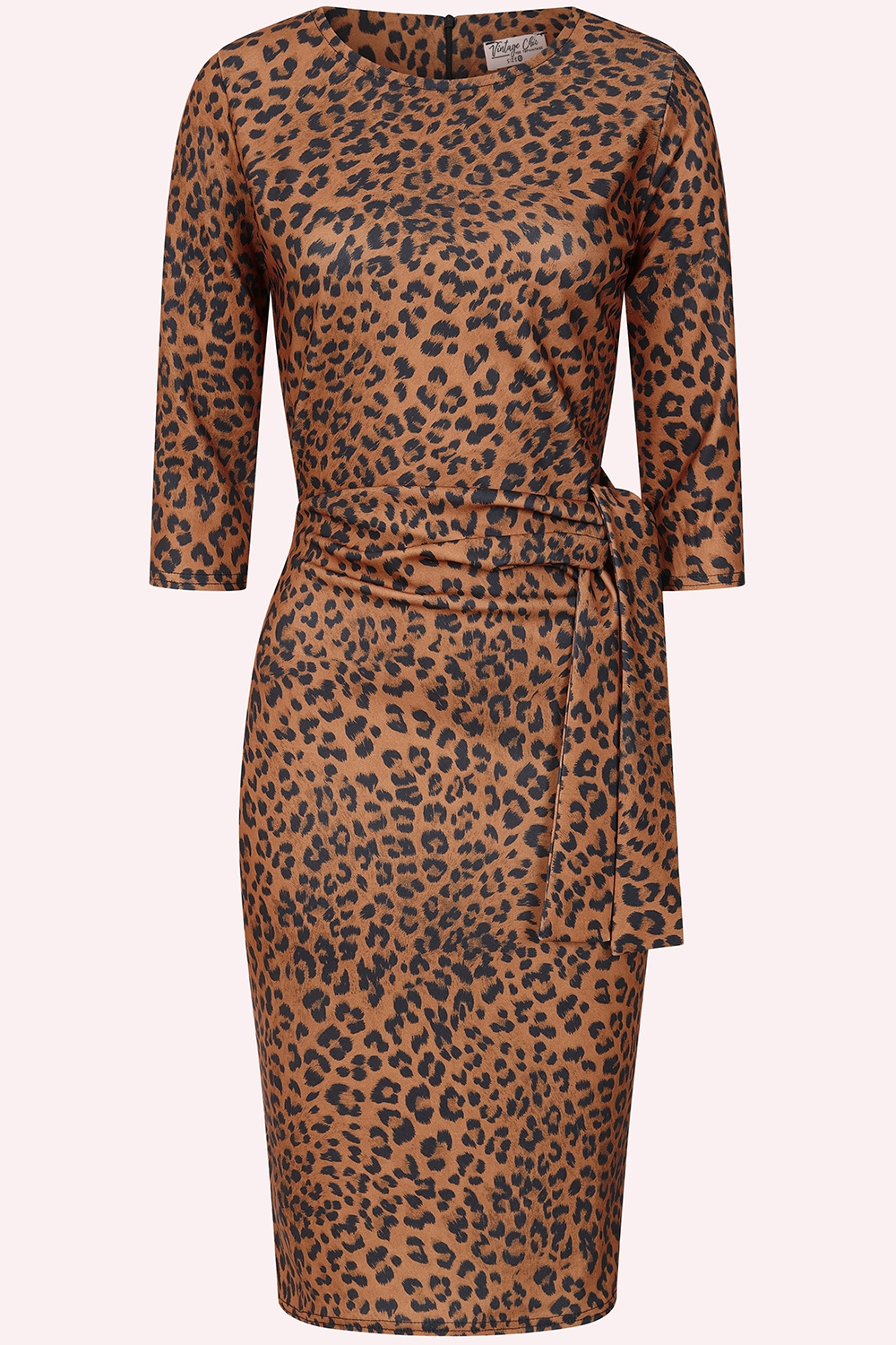 Vintage Chic for Topvintage - Topvintage exclusive ~ Mara pencil jurk in leopard