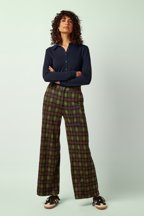 King Louie - Pantalon à carreaux Federica Timber en multicolore