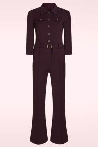King Louie - Alexa Rodeo jumpsuit in druif rood