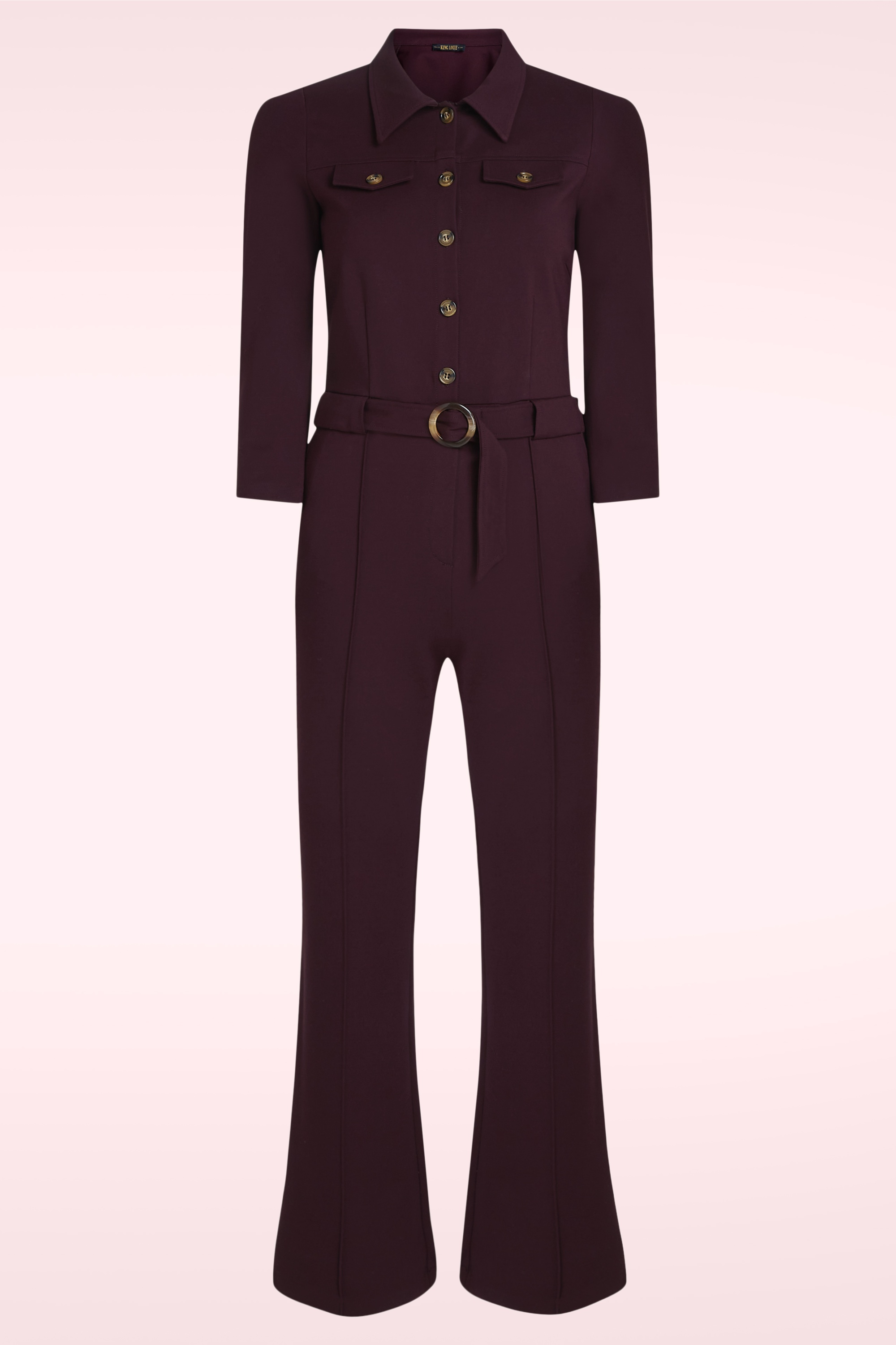 King Louie - Alexa Rodeo jumpsuit in druif rood