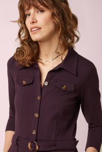 King Louie - Alexa Rodeo jumpsuit in druif rood 2