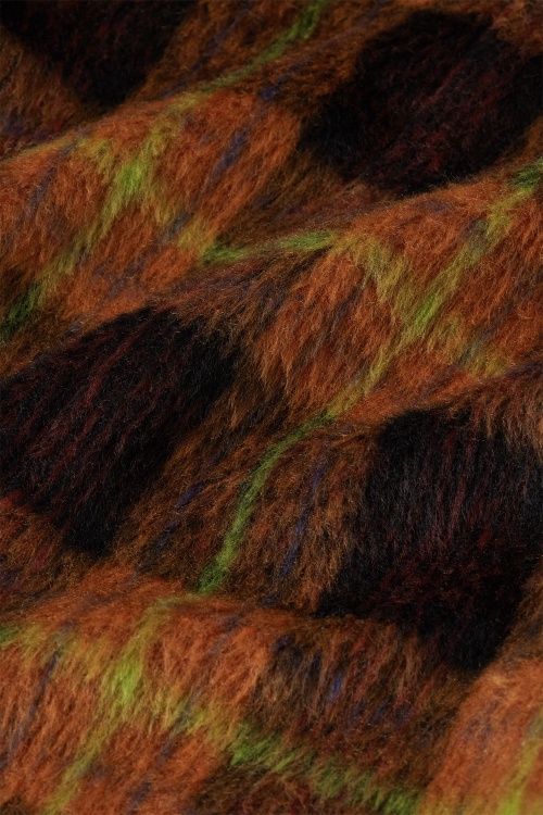 King Louie - Varna Aloha Check jacket in spicy bruin 6