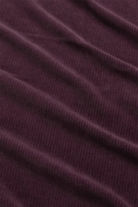 LaLamour - Ginger Rib Velour jumpsuit in vijg 5