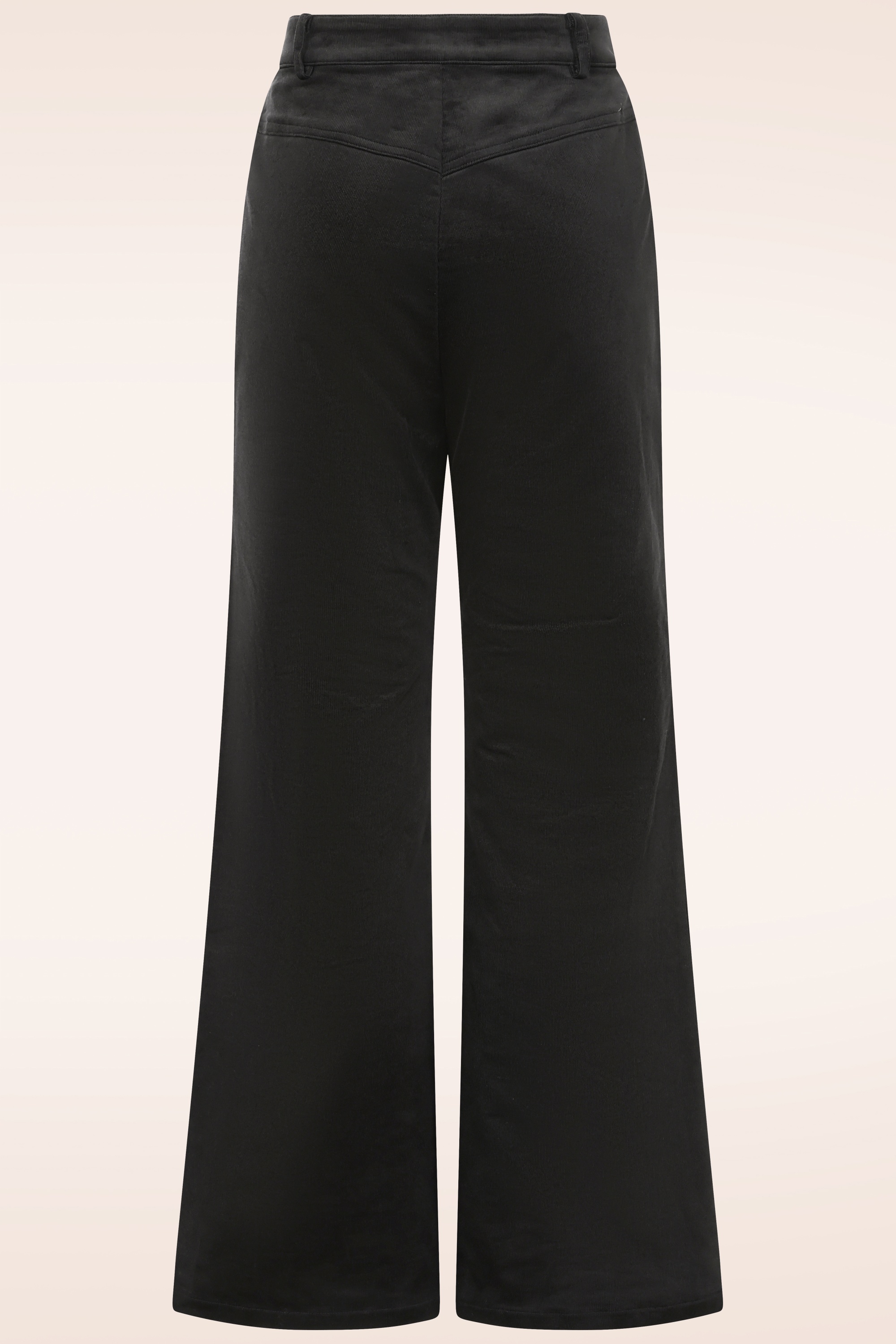 Topvintage Boutique Collection - Topvintage exclusive ~ Ebony corduroy broek in zwart 4