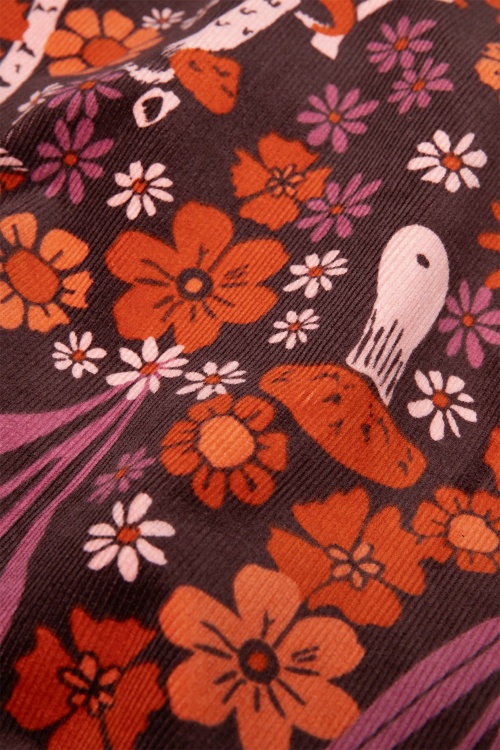 Blutsgeschwister - Dreamy Eyes corduroy rok in Vintage Heirlooms 5