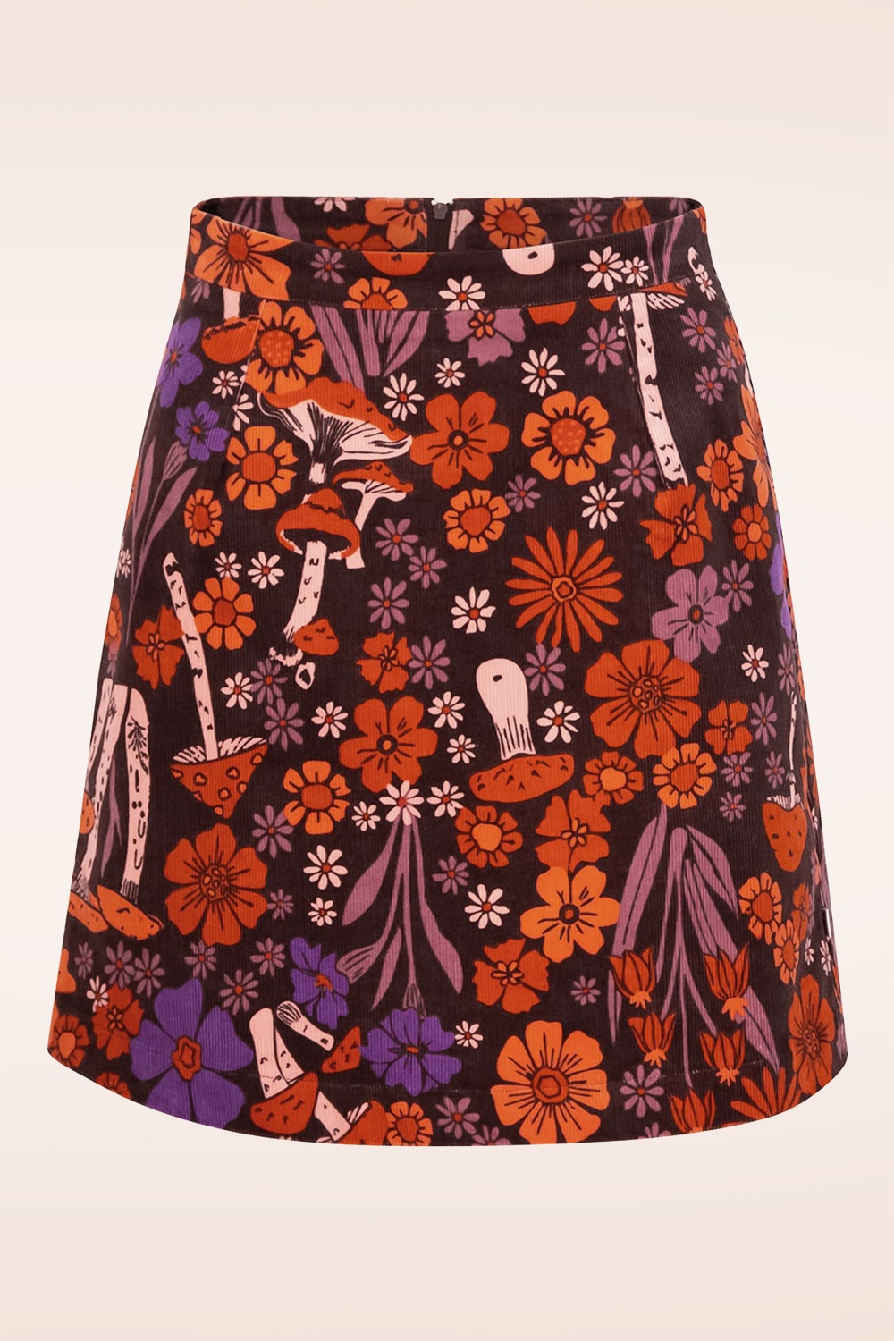 Blutsgeschwister - Dreamy Eyes corduroy rok in Vintage Heirlooms 2