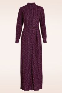 King Louie - Olive Chartre maxi jurk in avondblauw